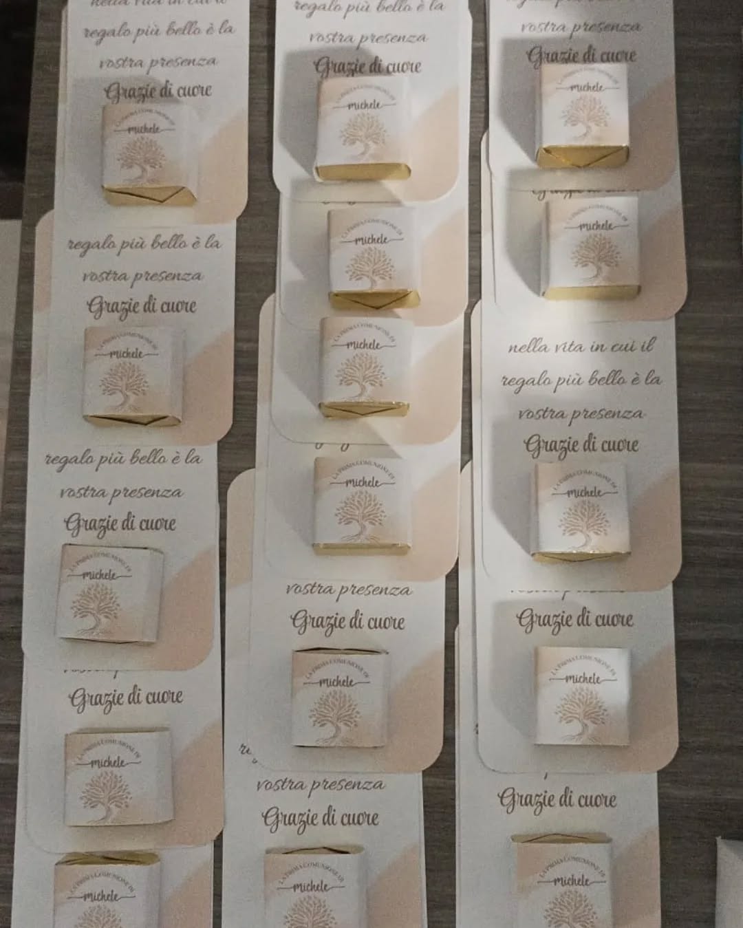 Segnaposto con cioccolatino