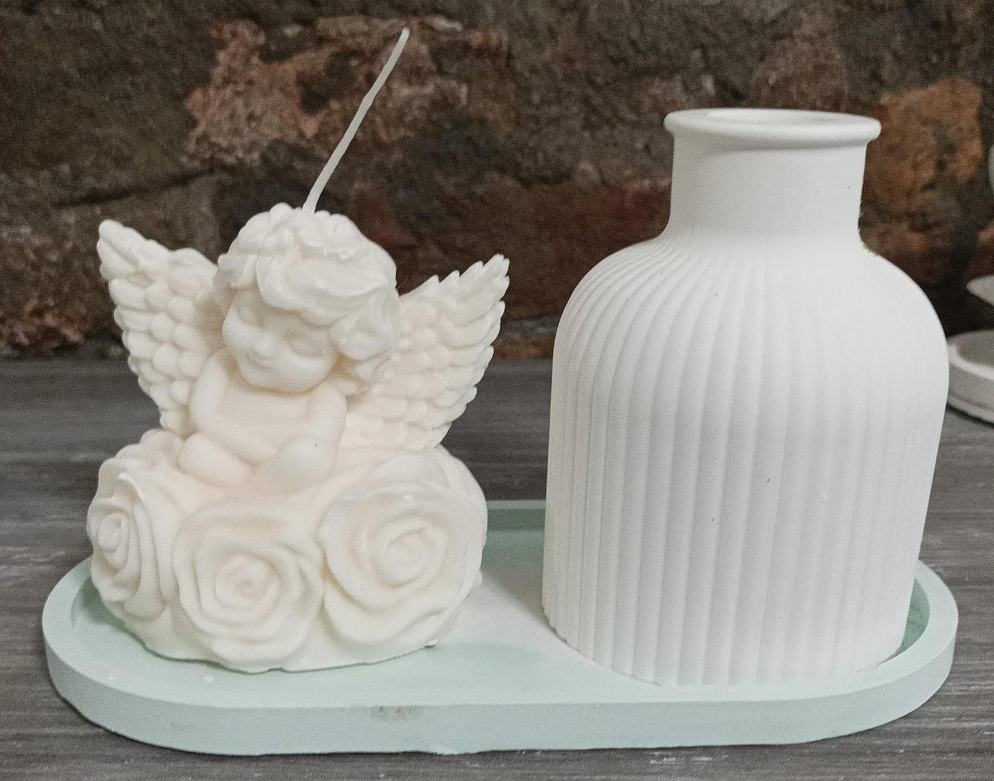 Set polvere di gesso e candela profumata