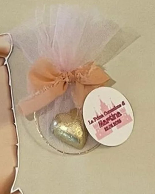 Cerchietto con tulle e cioccolatino