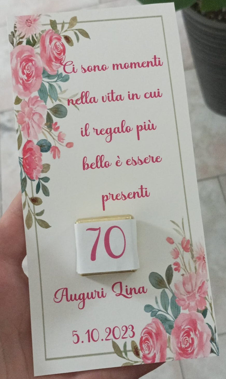 Segnaposto con cioccolatino