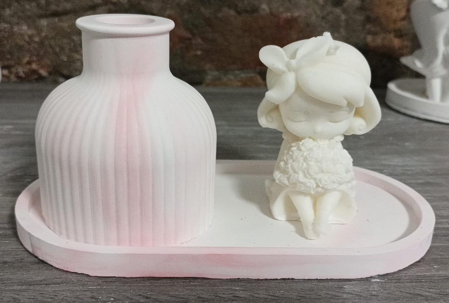 Set polvere di gesso e candela profumata